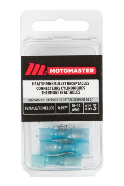 Certified Heat Shrinkable Bullet Receptacle, 3-pk