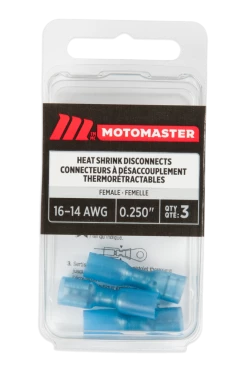 Certified Heat Shrinkable Female Disconnect, 3-pk