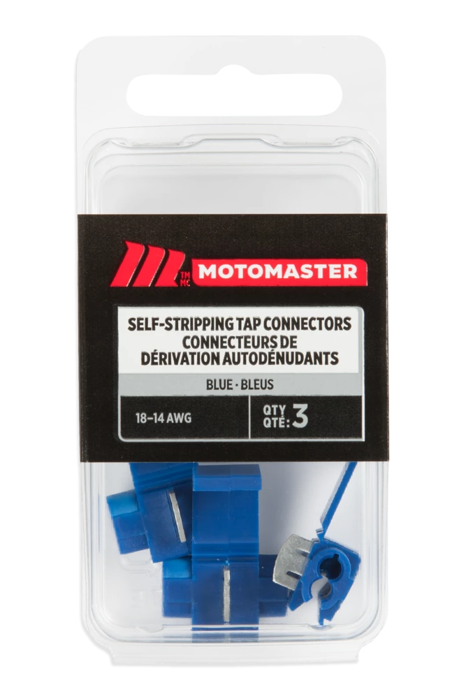 Certified 18-14 AWG Self-Stripping Tap Connector, 3-pk