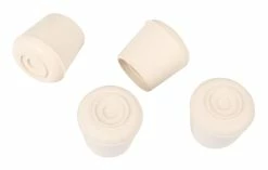 Certified White Rubber Leg Tips, 1-1/8-in