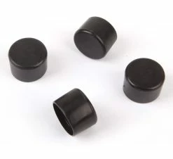 Certified Black Plastic Leg Tips, 3/4-in